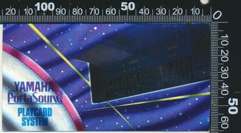 Sticker: Yamaha - PortaSound - Playcard System, Verzamelen, Stickers, Zo goed als nieuw, Bedrijf of Vereniging, Verzenden