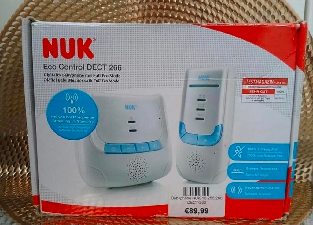 Nuk Eco Control Dect 266 Babyfoon - Nieuw, Kinderen en Baby's, Babyfoons, Ophalen of Verzenden, Nieuw, 250 meter of meer, Digitaal