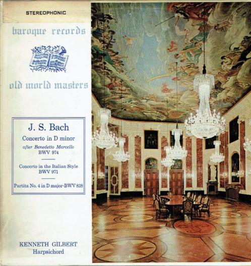J. S. Bach  - Kenneth Gilbert ‎– Concerto ‎Harpsichord, Cd's en Dvd's, Vinyl | Klassiek, Zo goed als nieuw, Barok, Orkest of Ballet