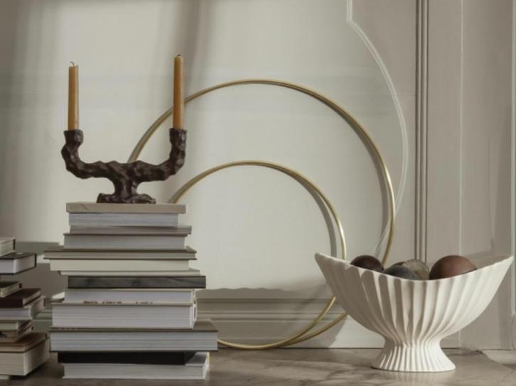 Ferm Living design kandelaar twv € 59,00 nieuw in doos!, Huis en Inrichting, Woonaccessoires | Kandelaars en Kaarsen, Nieuw, Minder dan 25 cm