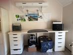 IKEA LAGKAPTEN / ALEX bureau wit, Ophalen, Zo goed als nieuw