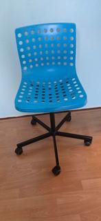 Ikea bureaustoel blauw, Ophalen, Zo goed als nieuw, Blauw