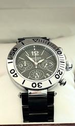 Cartier Pasha Gronograph, Sieraden, Tassen en Uiterlijk, Horloges | Heren, Staal, Staal, Polshorloge, Nieuw