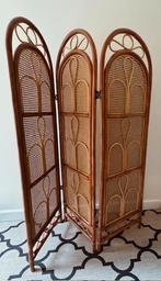VINTAGE BAMBOE ROTAN RIET KAMERSCHERM ROOMDIVIDER PARAVENT, Huis en Inrichting, Ophalen, Zo goed als nieuw