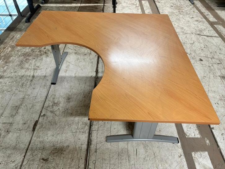 Ergonomisch hoekbureau 160x160 cm | Verstelbaar wingbureau, Huis en Inrichting, Bureaus, Gebruikt, Bureau, In hoogte verstelbaar
