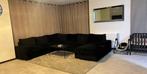 Grote zwarte hoekbank, Ophalen, 100 tot 125 cm, Hoekbank, 300 cm of meer