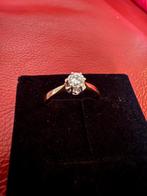 14K Gouden Ring met Diamant 0.25ct, Maat 18, Sieraden, Tassen en Uiterlijk, Ringen, Nieuw, Ophalen of Verzenden, 17 tot 18, Met edelsteen