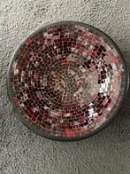 Mozaïek Schaal Wereldwinkel - Bordeaux/Zwart, Huis en Inrichting, Woonaccessoires | Schalen en Manden, Ophalen, Gebruikt, Schaal