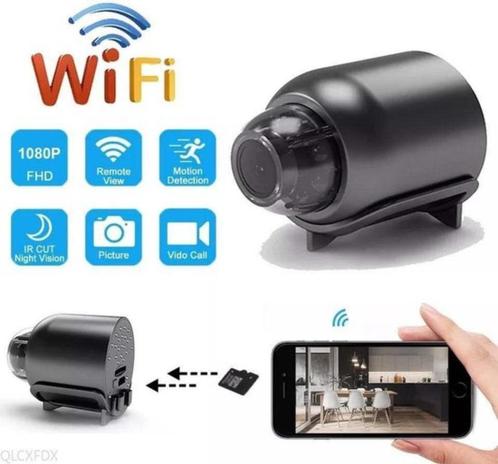 Spycam Verborgen Mini Camera – Bedienen met WiFi – Mini cam, Audio, Tv en Foto, Videobewaking, Refurbished, Binnencamera, Ophalen of Verzenden