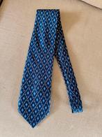 Vitali blauwe zijden silk stropdas zgan BCBC, Ophalen of Verzenden, Zo goed als nieuw, Blauw