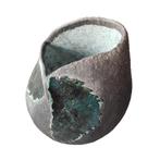 Vintage kleine Raku keramiek vaas - gesigneerd, Ophalen, Gebruikt, Overige kleuren, -