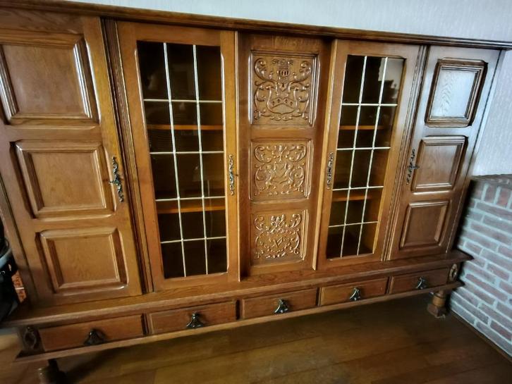 Antieke buffetkast, servieskast, kast, Huis en Inrichting, Kasten | Buffetkasten, Zo goed als nieuw, 200 cm of meer, 150 tot 200 cm