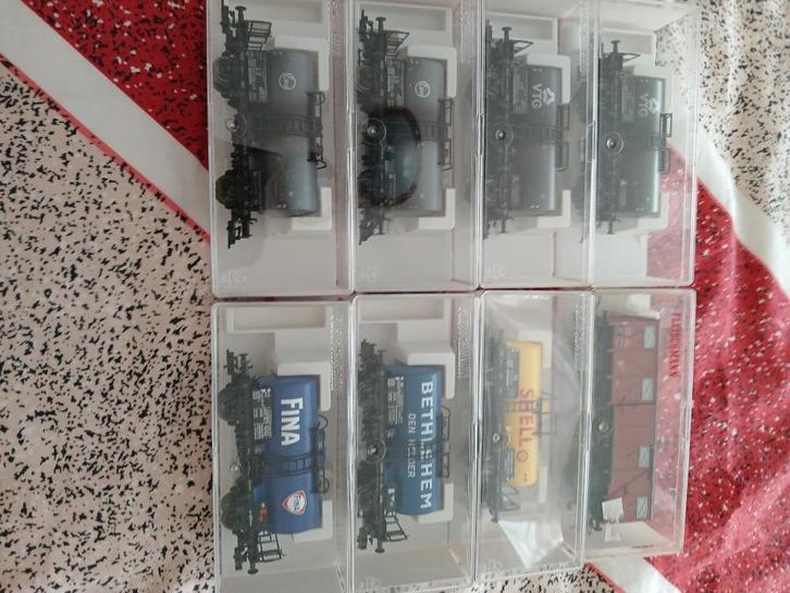 9 delige nieuwe fleischmann ho wagons set in doos, Hobby en Vrije tijd, Modeltreinen | H0, Nieuw, Wagon, Gelijkstroom, Fleischmann