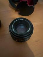 Minolta MD 50mm 1.7 + Tokina Macro Extender + Teleconverter, Ophalen of Verzenden, Gebruikt, Standaardlens