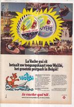 Retro reclame 1977 La Vache qui rit Walibi pretpark kaartjes, Overige typen, Ophalen of Verzenden