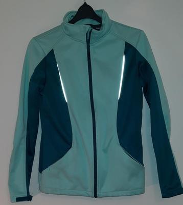 Crivit softshell jack grijs/mintgroen maat 36/38 beschikbaar voor biedingen