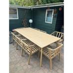 Sklum tuintafel Kaela 220x100cm Acacia hout tafel 8 personen, Tuin en Terras, Tuintafels, Ophalen, Zo goed als nieuw, Rechthoekig