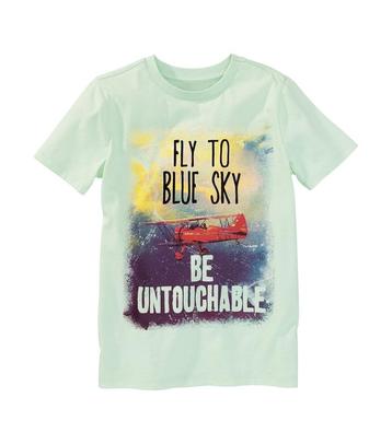 HEMA t-shirt mintgroen vliegtuig Be Untouchable maat 110-116 beschikbaar voor biedingen