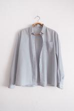 Vintage Lichtblauwe Blouse Maat S, Blauw, Ophalen of Verzenden, Vintage, Maat 36 (S)