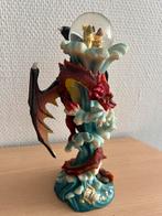 Beeld Fantasie DRAAK Puntgaaf Polystone (met kasteel in bol), Verzamelen, Beelden en Beeldjes, Ophalen of Verzenden, Zo goed als nieuw