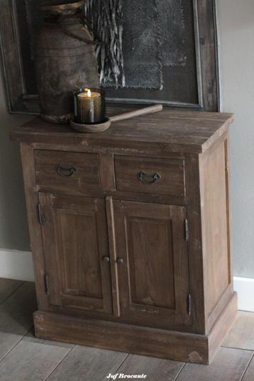 Halkastje / tv kast / kast massief teak 'sober' beschikbaar voor biedingen