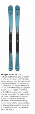 Rossignol Arcade 88 Ski's Testwinnaar! Ski of the year 2025!, 160 tot 180 cm, Rossignol, Ophalen of Verzenden, Zo goed als nieuw