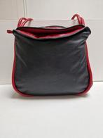 Zwart/ rood leren tas van Berba, Sieraden, Tassen en Uiterlijk, Tassen | Damestassen, Ophalen of Verzenden, Gebruikt, Zwart, Schoudertasje