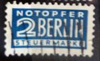 Type IV 2 pfennig Berlin Notopfer 1948 - 1949, Ophalen of Verzenden, Duitse Keizerrijk, Gestempeld