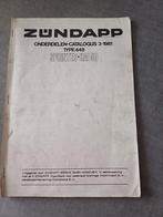 Zundapp onderdelen catalogus 1981, Fietsen en Brommers, Brommeronderdelen | Zundapp, Gebruikt, Ophalen of Verzenden