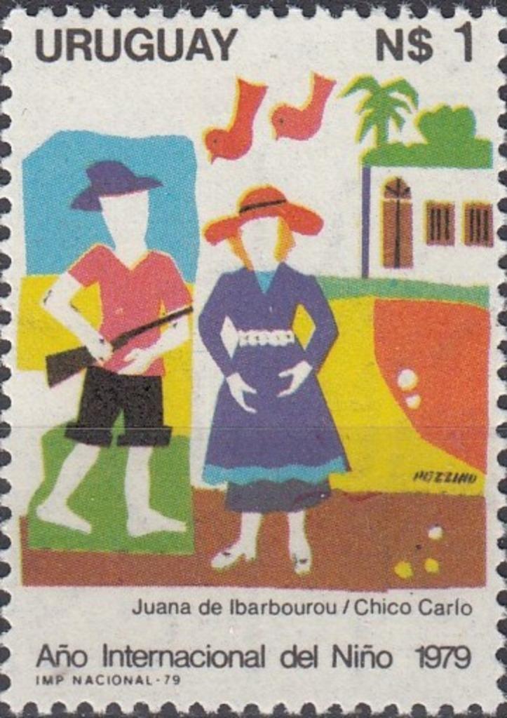 Uruguay - 1979 - JVK-5- Kinderen - Jaar Van Het Kind -2-, Postzegels en Munten, Postzegels | Amerika, Postfris, Zuid-Amerika, Verzenden