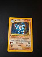 Machamp 8/102 Pokemon Base set holo 1st edition, Ophalen of Verzenden, Zo goed als nieuw, Booster, Foil