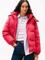 Tommy hilfiger velours velvet pufferjack nieuw, Nieuw, Ophalen of Verzenden, Roze, Maat 36 (S)