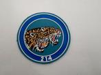 Spanish Air Force 214 Squadron Tiger patch PVC op vilt, Verzenden, Luchtmacht, Overige gebieden, Embleem of Badge