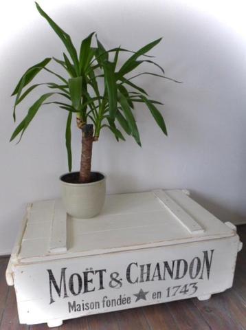 Grote kist / salon tafel Moët et Chandon champagne / vintage beschikbaar voor biedingen