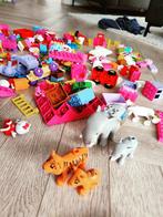 Duplo - grote doos met bouwblokken, dieren en een trein, Kinderen en Baby's, Speelgoed | Bouwstenen, Ophalen, Zo goed als nieuw