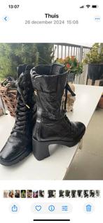 Hogl enkellaarsjes met plateauzool,maat 38,ZGAN, Kleding | Dames, Schoenen, Zwart, Ophalen of Verzenden, Zo goed als nieuw, Hogl