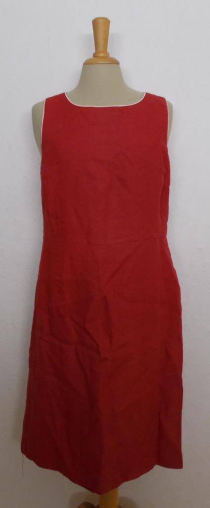 Mooie linnen jurk van Stroke (Cote Nord) 38, Kleding | Dames, Jurken, Zo goed als nieuw, Maat 38/40 (M), Overige kleuren, Knielengte