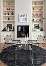 Vintage salontafel plexiglas, Huis en Inrichting, Tafels | Salontafels, Ophalen, 100 tot 150 cm, 50 tot 100 cm, Zo goed als nieuw