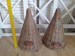 2 rattan kapjes riviera maison kerstboom voor de fondee's, Diversen, Kerst, Verzenden