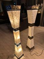 2 Vloerlampen handgemaakt van schelp Loods 5, Ophalen of Verzenden, Zo goed als nieuw