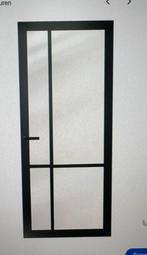 3 x zwarte stalen look deuren, Doe-het-zelf en Verbouw, Deuren en Horren, Ophalen, 80 tot 100 cm, Binnendeur, Nieuw