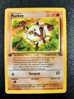 1st edition Jungle Mankey, Hobby en Vrije tijd, Verzamelkaartspellen | Pokémon, Ophalen of Verzenden, Zo goed als nieuw