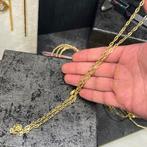 14 karaat gouden ketting prachtig schakel flat magnum, Ophalen of Verzenden, Zo goed als nieuw, Goud