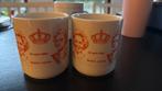 Bekers en eierdopje koninklijk huis, Verzamelen, Koninklijk Huis en Royalty, Ophalen of Verzenden, Zo goed als nieuw, Servies