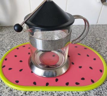 DESIGN.GLAZEN THEEPOT.DEENS ONTWERP. beschikbaar voor biedingen