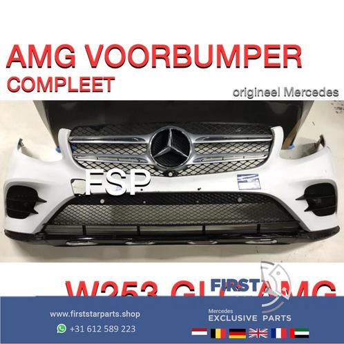 W253 GLC AMG Voorbumper Mercedes wit COMPLEET origineel bump, Auto-onderdelen, Carrosserie en Plaatwerk, Bumper, Mercedes-Benz