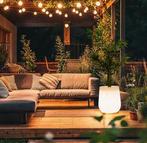 Witte Vloerlamp Bloempot IP44, Ophalen, Zo goed als nieuw, Kunststof, Minder dan 100 cm