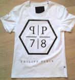 PHILIPP PLEIN wit met zwarte print shirt maat L, Kleding | Heren, T-shirts, Maat 52/54 (L), Verzenden, Wit, Philipp Plein