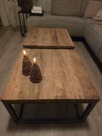 2 salontafels ca. 60x60x40 centimeter gebruikt industrieel, Ophalen, 50 tot 100 cm, 50 tot 100 cm, Zo goed als nieuw