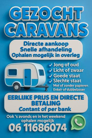    Caravan Verkopen? Betrouwbare Inkoop-binnen 24u Reactie! beschikbaar voor biedingen